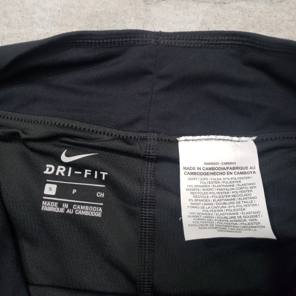 Nike Skort Women Small Black Dri-Fit Tennis Golf Pull On Outdoors Sports - Picture 6 of 9